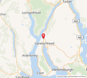 Map of Whistlefield, ScotlandScotland