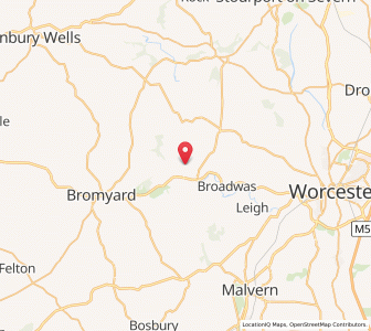 Map of Whitbourne, EnglandEngland