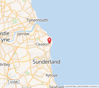 Map of Whitburn, EnglandEngland