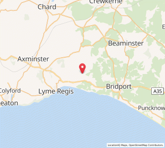 Map of Whitchurch Canonicorum, EnglandEngland