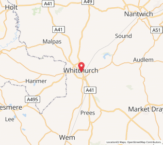 Map of Whitchurch, EnglandEngland