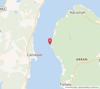 Map of Whitefarland, ScotlandScotland