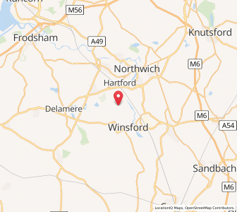 Map of Whitegate, EnglandEngland