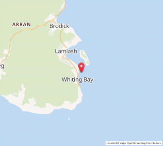 Map of Whiting Bay, ScotlandScotland