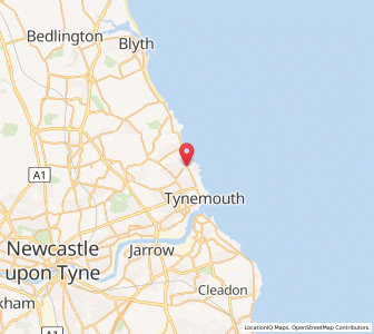 Map of Whitley Bay, EnglandEngland