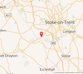 Map of Whitmore, EnglandEngland