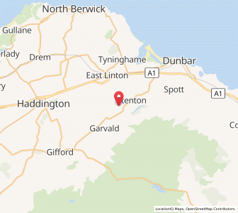 Map of Whittingehame, ScotlandScotland
