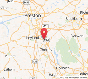 Map of Whittle-le-Woods, England