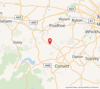 Map of Whittonstall, EnglandEngland