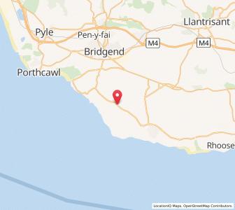 Map of Wick, WalesWales