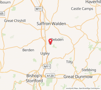 Map of Widdington, EnglandEngland