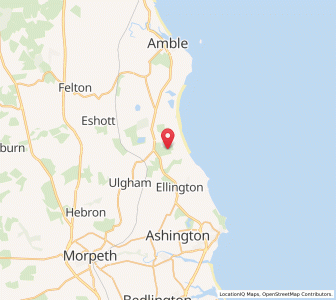 Map of Widdrington, EnglandEngland