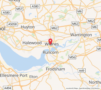 Map of Widnes, EnglandEngland