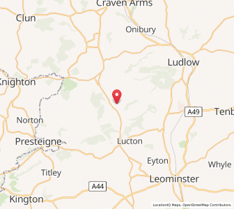 Map of Wigmore, EnglandEngland