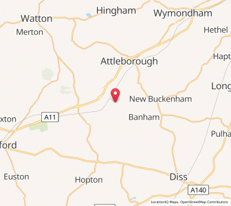 Map of Wilby, EnglandEngland