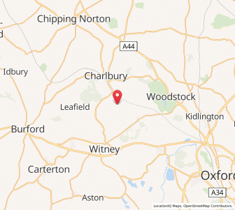 Map of Wilcote, EnglandEngland