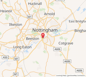 Map of Wilford, EnglandEngland