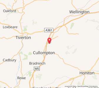 Map of Willand, EnglandEngland