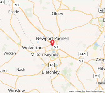Map of Willen, EnglandEngland