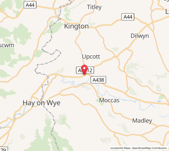 Map of Willersley, EnglandEngland