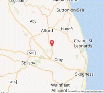 Map of Willoughby, EnglandEngland