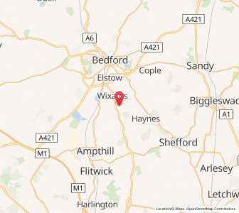 Map of Wilshamstead, EnglandEngland