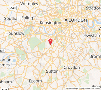 Map of Wimbledon Park, EnglandEngland