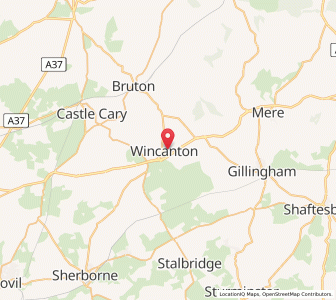 Map of Wincanton, EnglandEngland