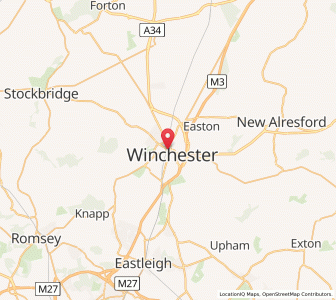 Map of Winchester, EnglandEngland