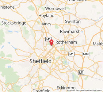 Map of Wincobank, EnglandEngland