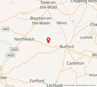 Map of Windrush, EnglandEngland