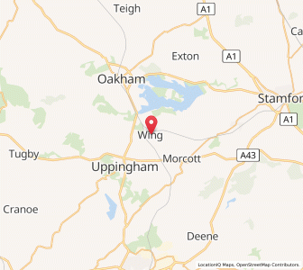 Map of Wing, EnglandEngland