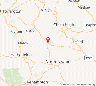 Map of Winkleigh, EnglandEngland