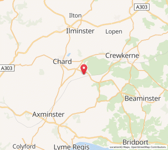Map of Winsham, EnglandEngland