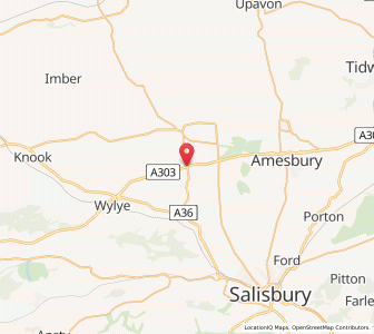 Map of Winterbourne Stoke, EnglandEngland