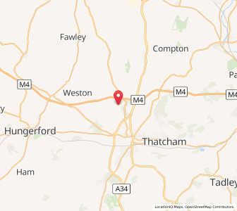 Map of Winterbourne, EnglandEngland