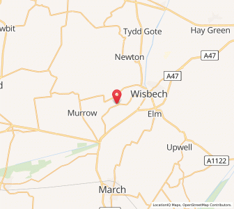 Map of Wisbech Saint Mary, EnglandEngland