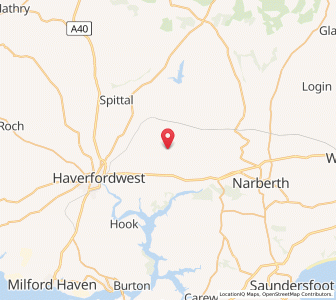 Map of Wiston, WalesWales