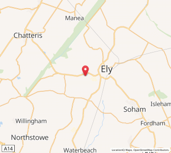 Map of Witchford, EnglandEngland