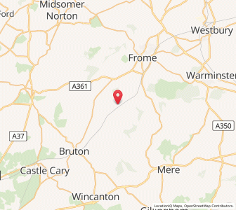 Map of Witham Friary, EnglandEngland