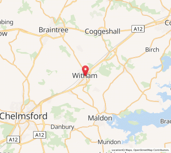 Map of Witham, EnglandEngland