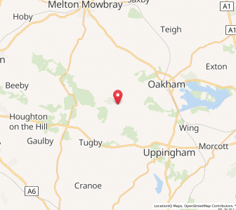 Map of Withcote, EnglandEngland
