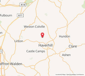 Map of Withersfield, EnglandEngland