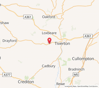 Map of Withleigh, EnglandEngland