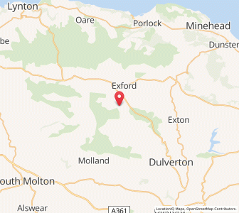 Map of Withypool, EnglandEngland
