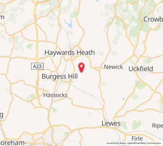 Map of Wivelsfield Green, EnglandEngland