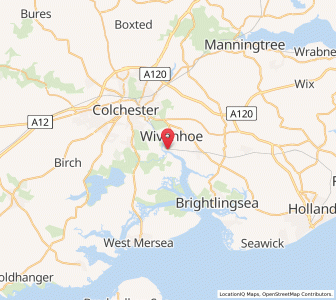 Map of Wivenhoe, EnglandEngland