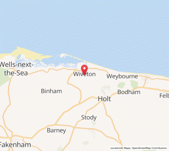 Map of Wiveton, EnglandEngland