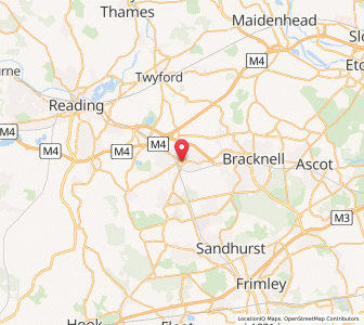 Map of Wokingham, EnglandEngland
