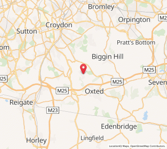 Map of Woldingham, EnglandEngland